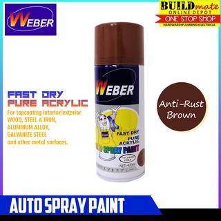 WEBER Auto Spray Paint SP-142 ANTI RUST BROWN #8