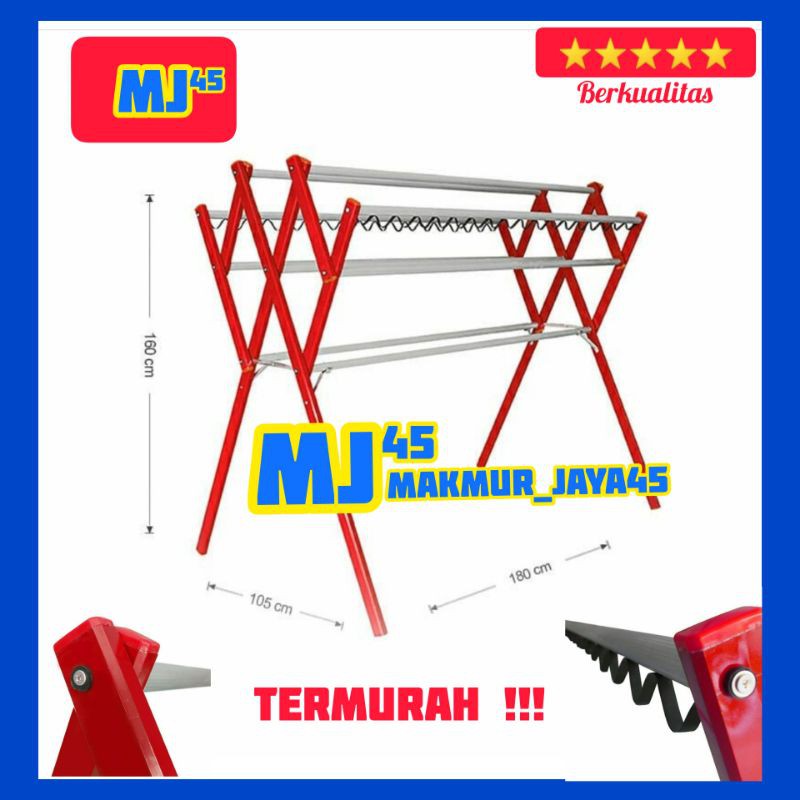 Long Clothes Clothes 180 CM / Aluminum Clothesline 9 Cross 2 HANGER