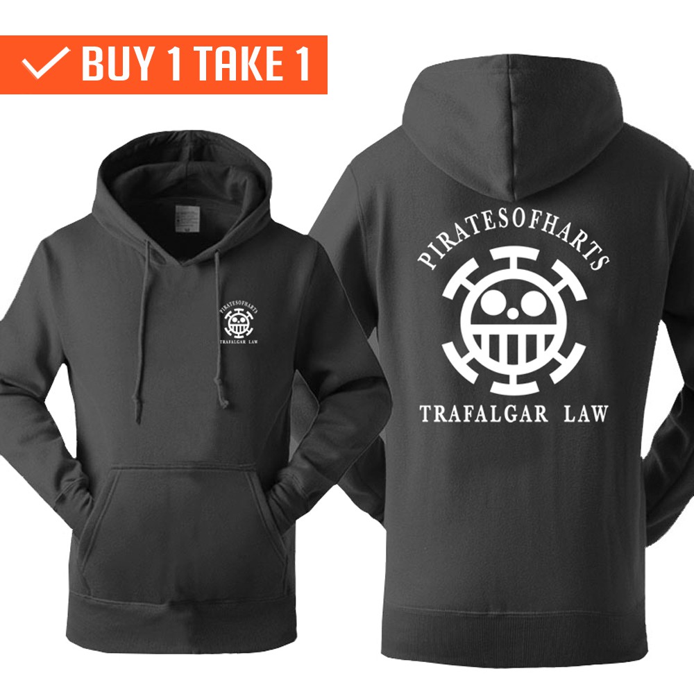 Buy 1 Take 1 Hoodie Jacket Trafalgar Law One Piece Shopee Philippines