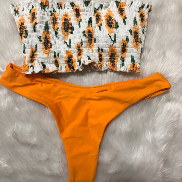 zaful sunflower swimsuit