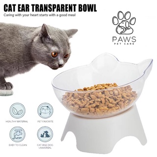Pet Cat Dog Elevated Bowl 15 Tilted Raised Food Container With Stand