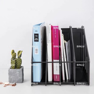 4 grids magazine case/rack/organizer/storage,paper,book,file,plastic,office/school supplies,BINLU
