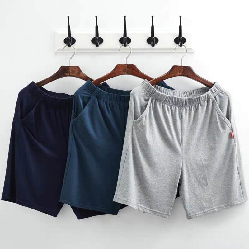 Men's casual sports cotton plain shorts/ Two toned Cotton Jogger Shorts #7