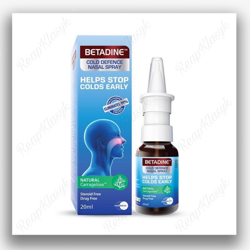 Betadine Cold Defense Nasal Spray 20ml Shopee Philippines