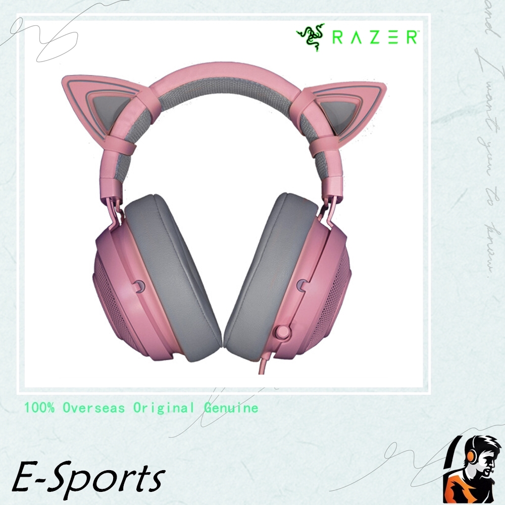 Razer Kraken Pro V2 Competitive Gaming Headset Pink With Cat Ear Shopee Philippines