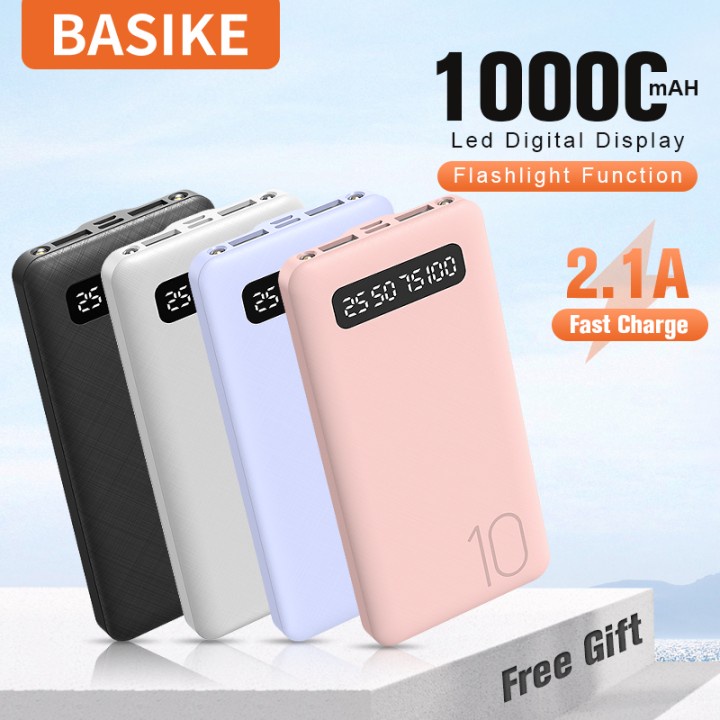 BASIKE 10000Mah Powerbank Original Fast Charge With Led Display Dual ...