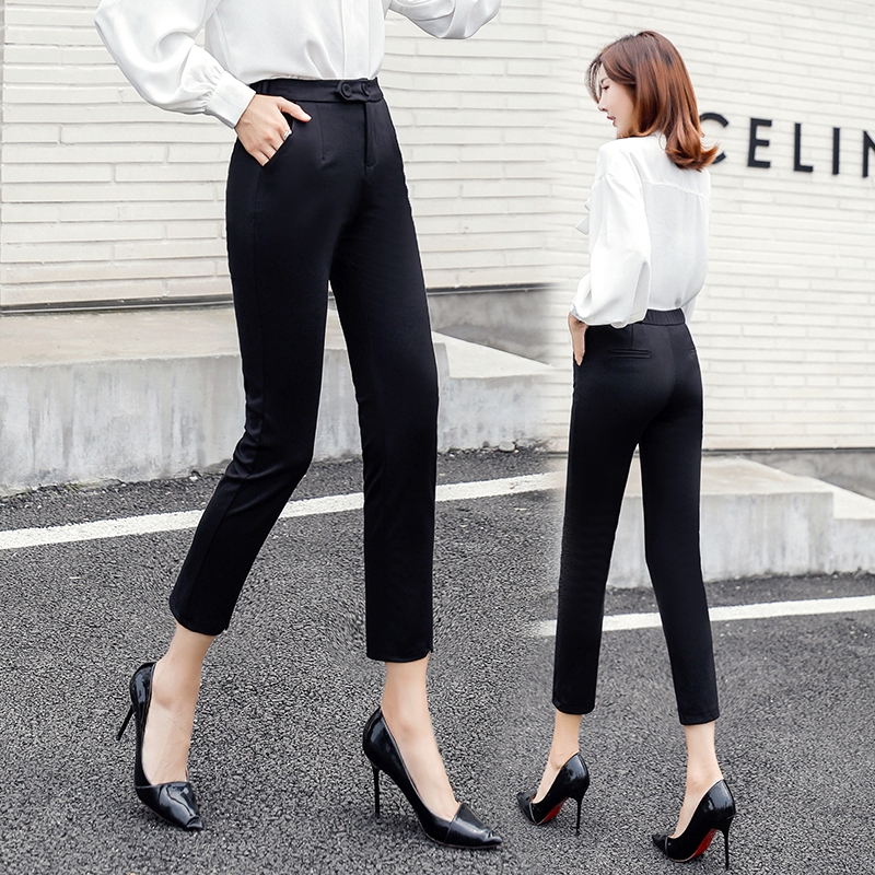 womens high waisted formal trousers