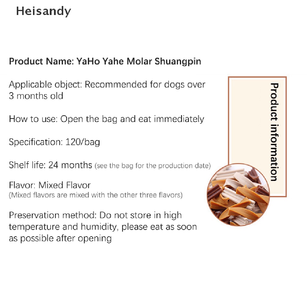 [Hei] 120g Dog Molar Stick Double Flavor Chicken Beef Milk Cleanser Bone Pet Feeder Dog Chew Food Feeders Toothbrush Cleaning Tooth Snacks Health Foods COD #1