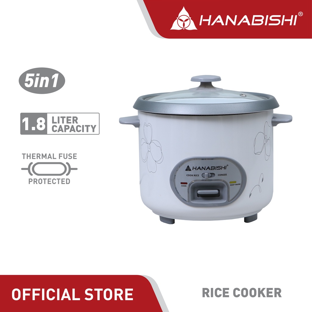 Hanabishi Rice Cooker HRC18R2C Shopee Philippines