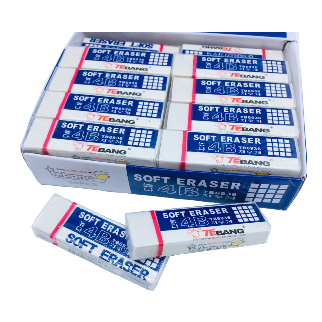 30pcs 4B soft eraser TEBANG TB6935 TB6936 Shopee Philippines