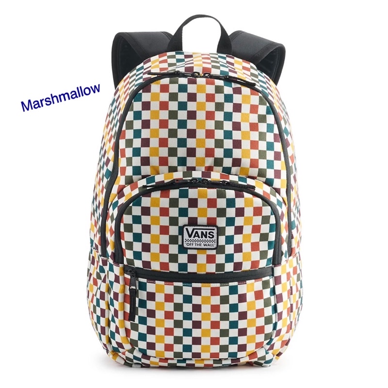 vans checkerboard backpack rainbow