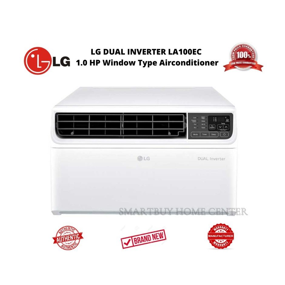 LG LA100EC 1HP DUAL INVERTER WINDOW TYPE AIRCON | Shopee Philippines