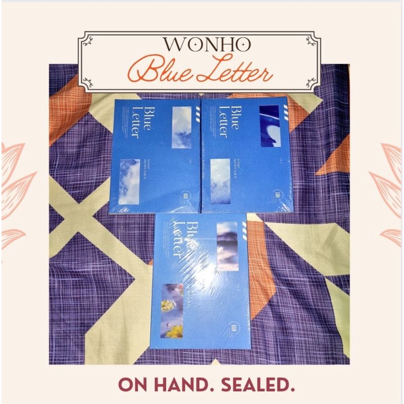  ON HAND WONHO BLUE LETTER SEALED ALBUM FIRST PRESS Shopee Philippines