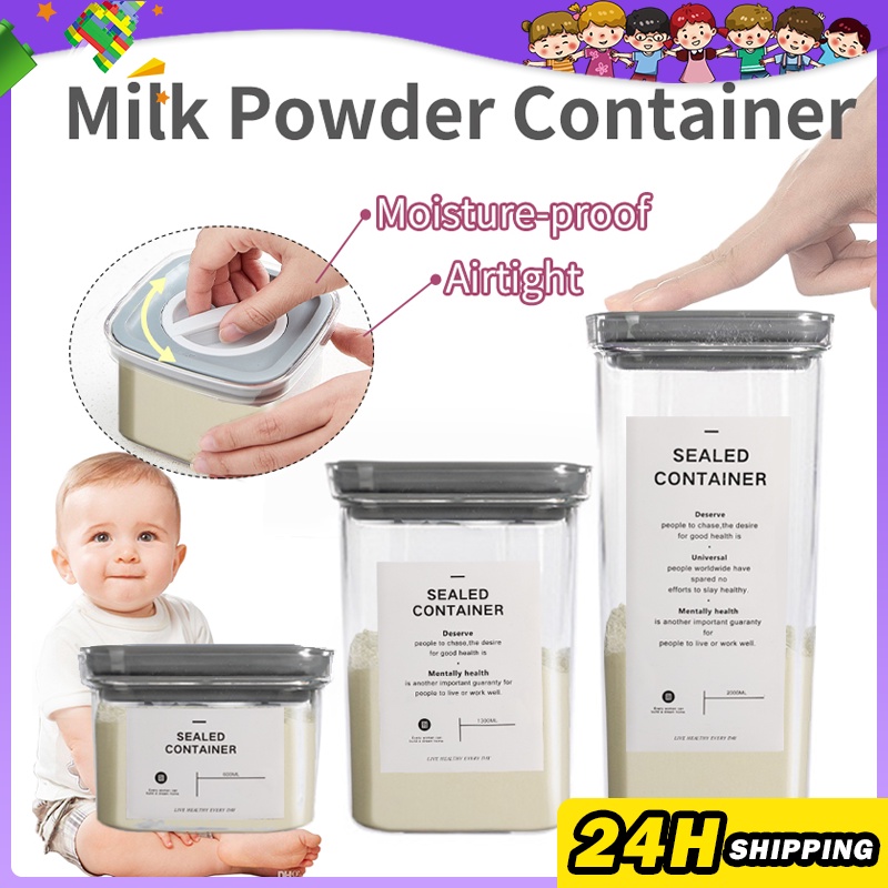 Twist Lock Milk Storage Container Baby Airtight Milk Powder Container