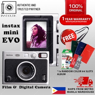 Fujifilm Instax Mini Evo Hybrid Instant Camera with FREE 10s Mini Plain Films & 84 Slots Mini Album