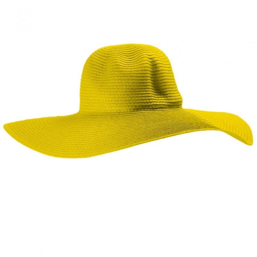 yellow beach hat