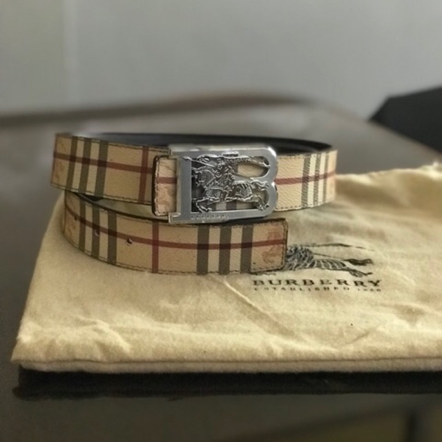 real burberry belt