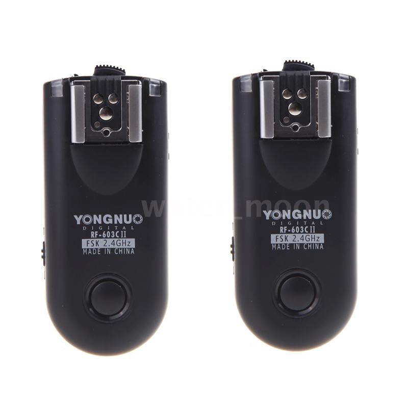 Yongnuo RF-603C II Wireless Remote Flash Trigger C1 for Canon 60D 350D ...