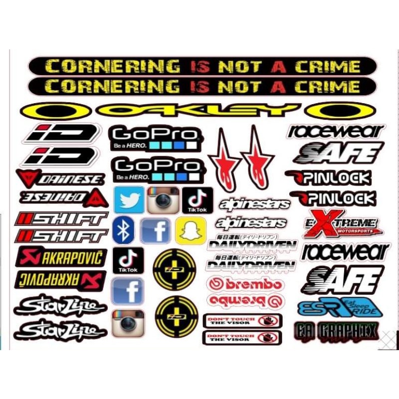 Helmet Visor Lens Sticker Set ( ID HELMET) Shopee Philippines