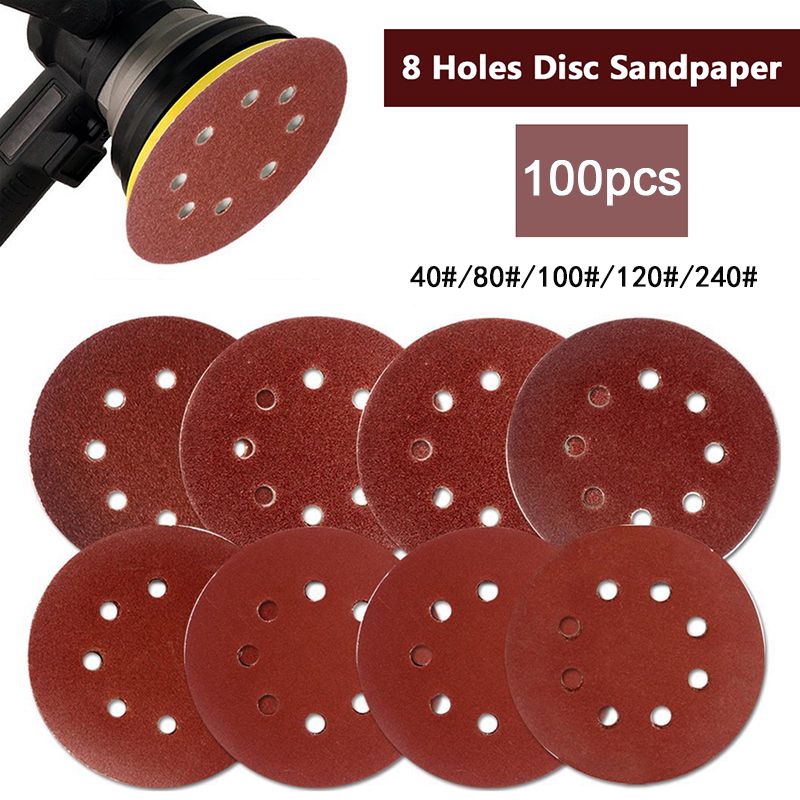 25x 225mm 9" Paper Sanding Disc 40-180 Multi Grit Orbital Sander Polishing Pad
