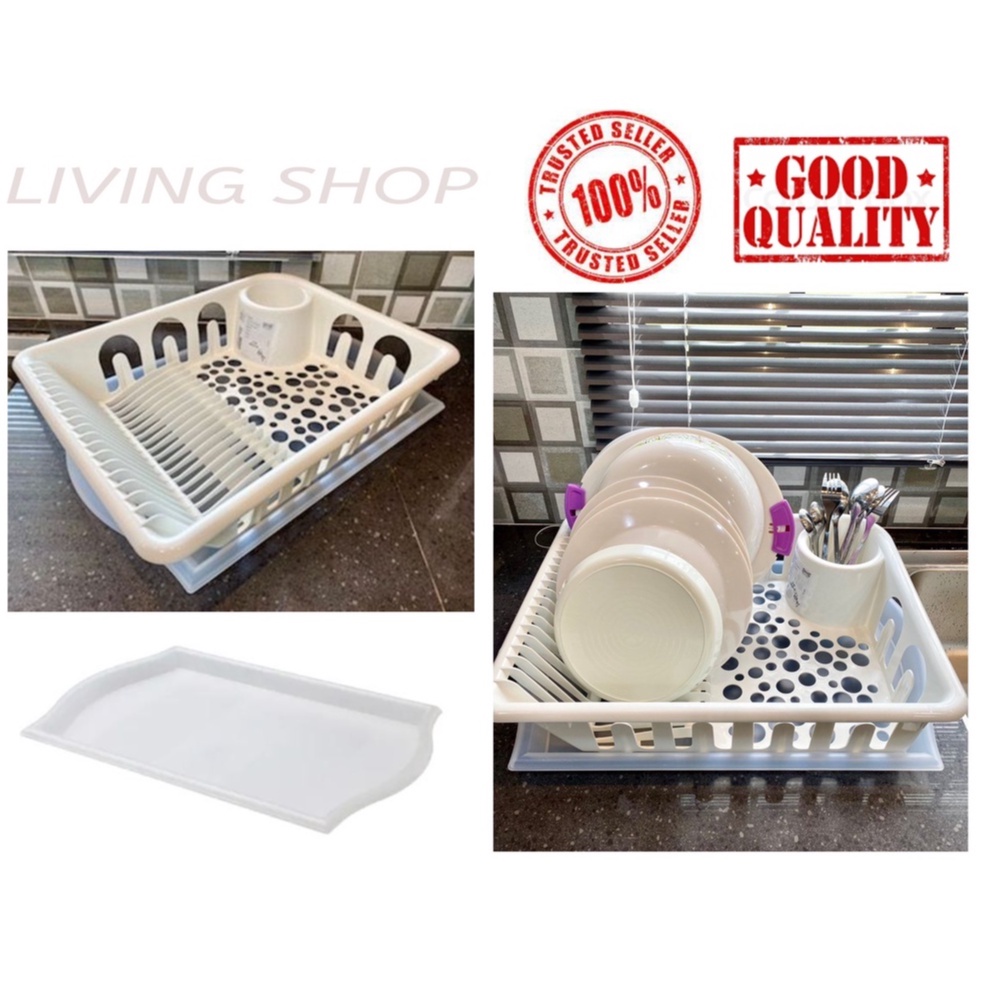 100 ORIGINAL FLUNDRA BEST PRACTICAL PLASTIC DISH DRAINER, DISH RACK