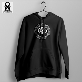 Hoodie / Jacket with Alpha Kappa Rho - AKP Logo Black on White Design #10