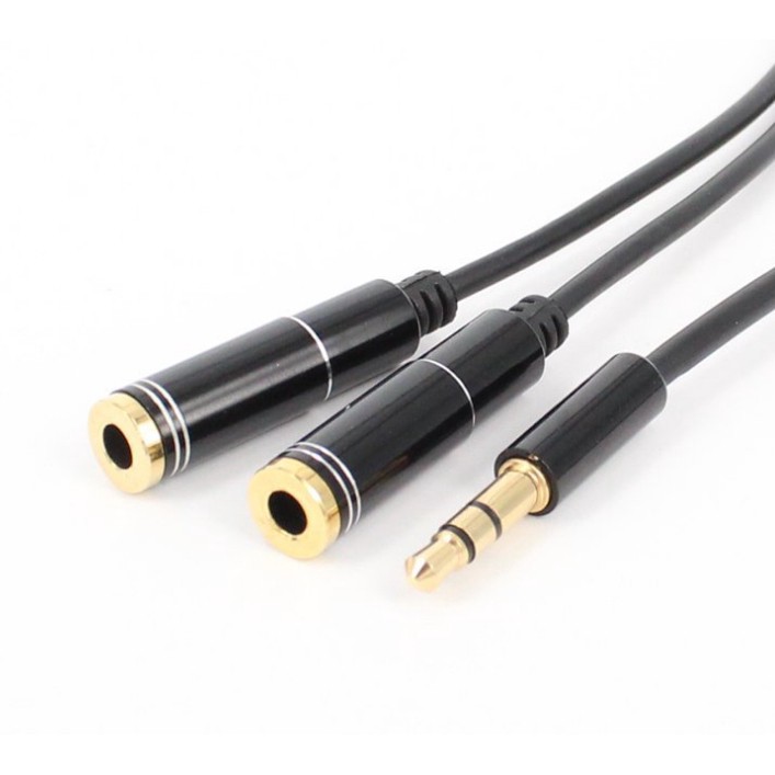 3.5mm Audio Splitter Jack Plug for Headphone/ Computer PC Adapter ...