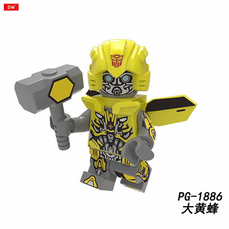 Lego Compatible Transformers Movie Minifigures Bumblebee Optimus Prime ...