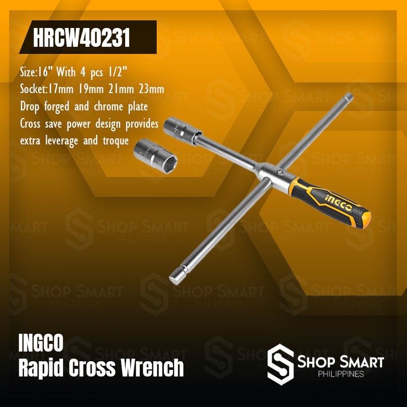 INGCO Rapid Cross Wrench (HRCW40231) Shopee Philippines