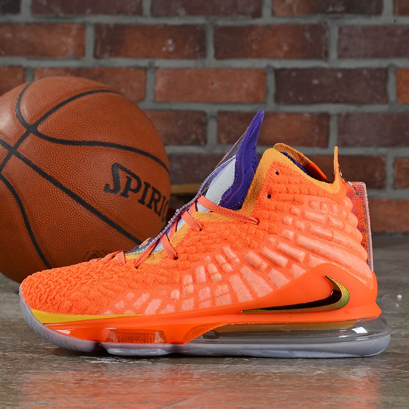 lebron basketball shoes orange