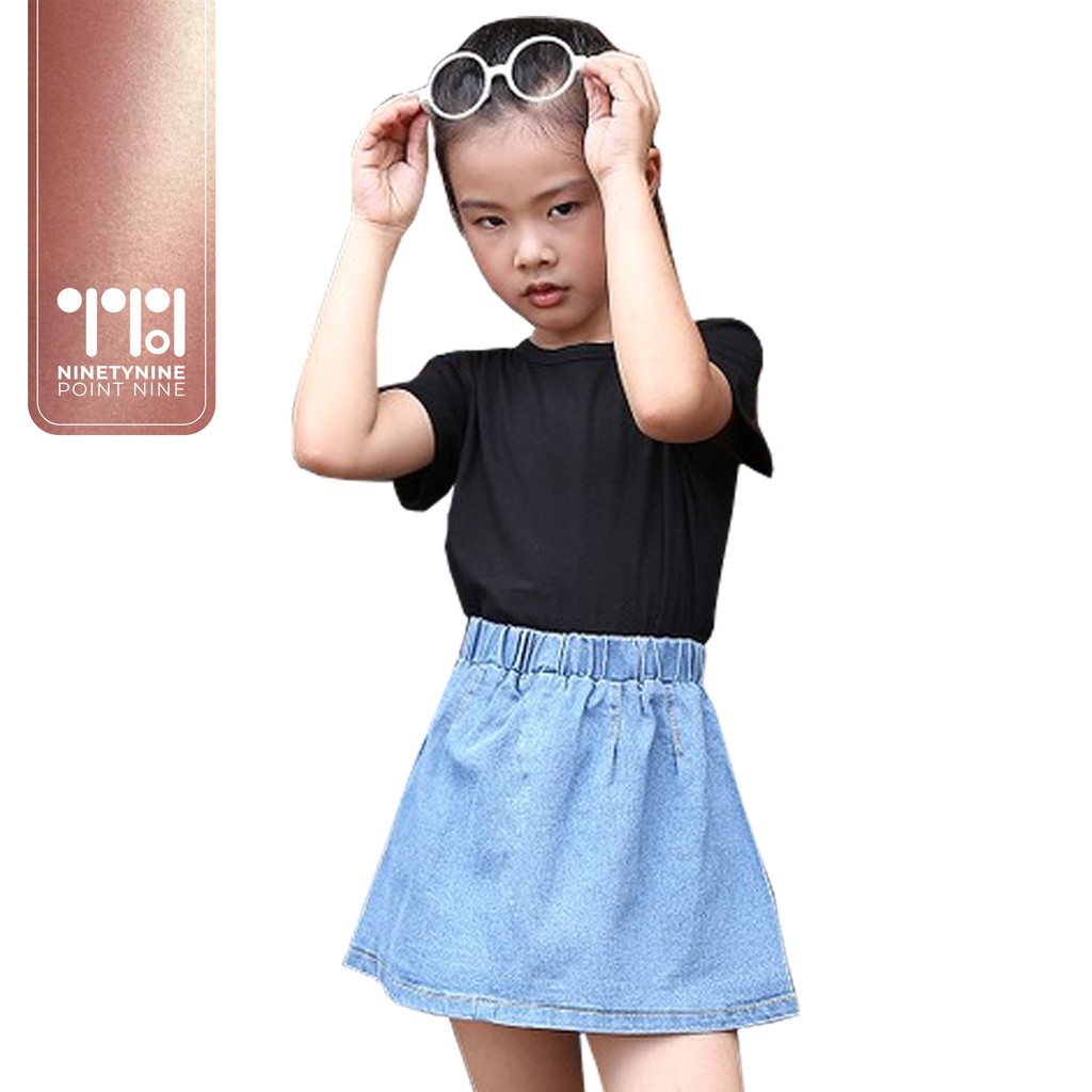 girls denim mini skirt