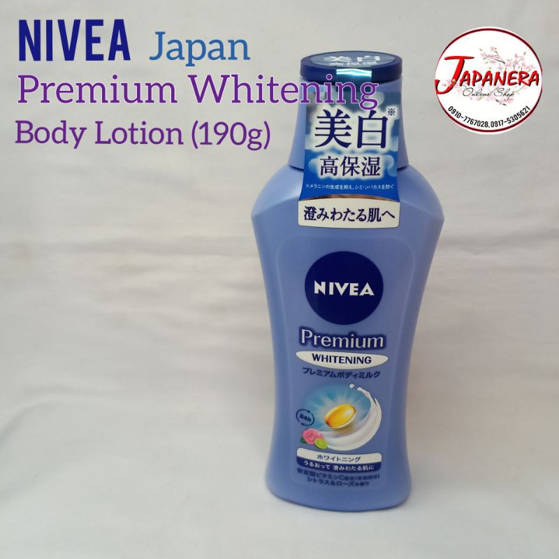 Nivea Japan Premium Whitening Body Lotion 190g Shopee Philippines