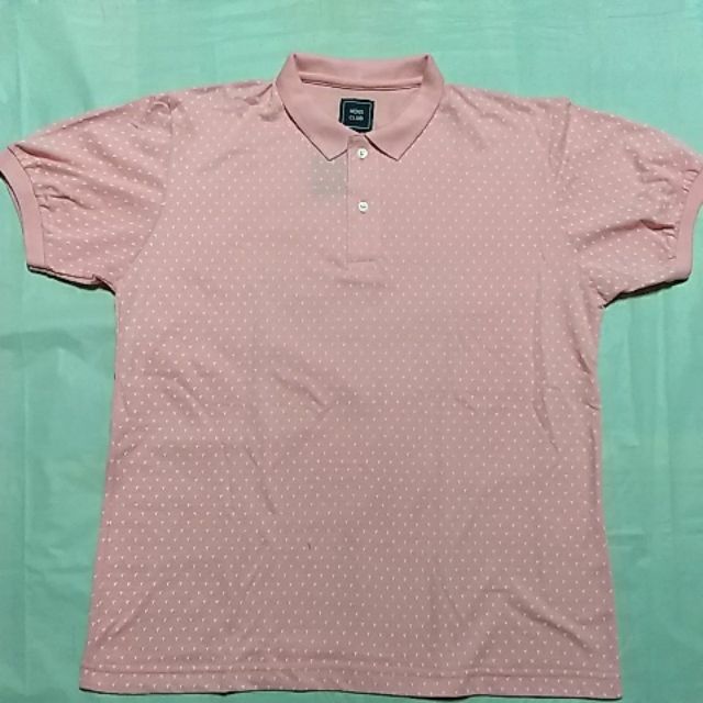 peach polo shirt