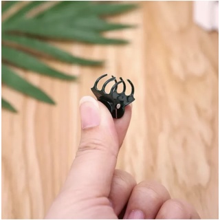 20 PCS Gardening Dark Green Plant Clips 6-Claw Orchid Flowers Support Clamp Climbing Vine Stem Clasp #4