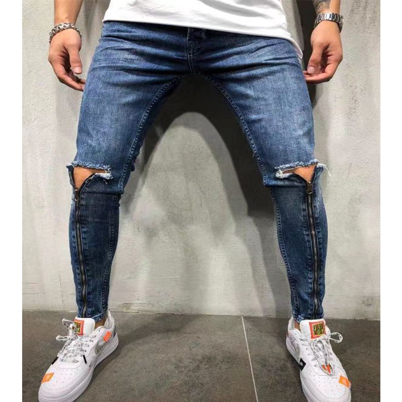 slim fit jeans distressed