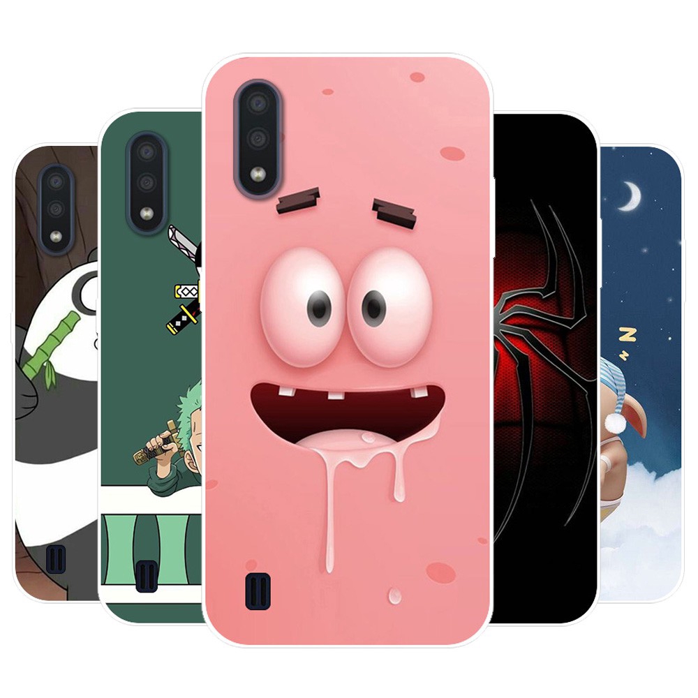 Samsung A01 Case Soft Silicone Printed Cases Cartoon Pattern Phone