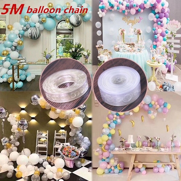 5m Roll Plastic Balloon Decorating Strip Connect Chain Balloons