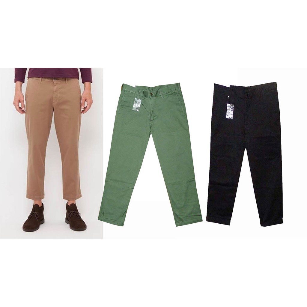 mens cropped khakis