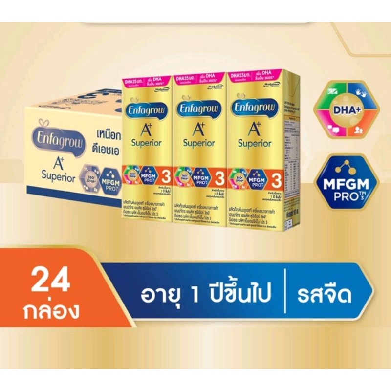 Enfagrow A + Formula 3 Superior Uht Plain Flavored Box Milk 24 Boxes ...