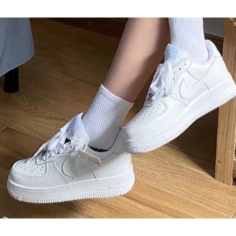 black platform air forces