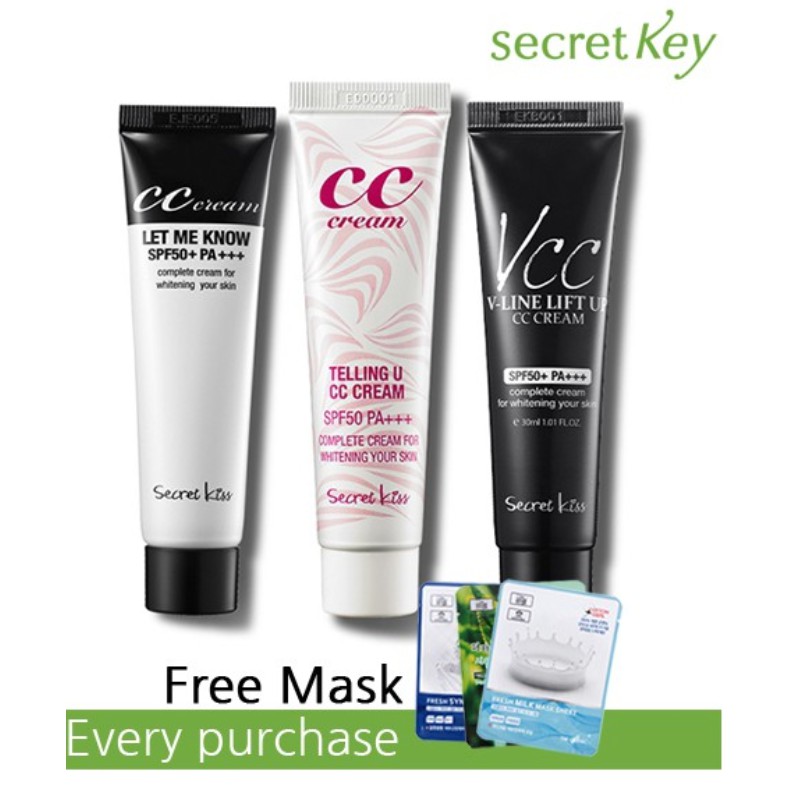 Сс крем 30. Secret Key telling u cc Cream spf50/pa+++. Secret Key крем cc Cream spf50+. Cc Cream SPF 50+pa+++. СС крем Secret Key telling u cc Cream.