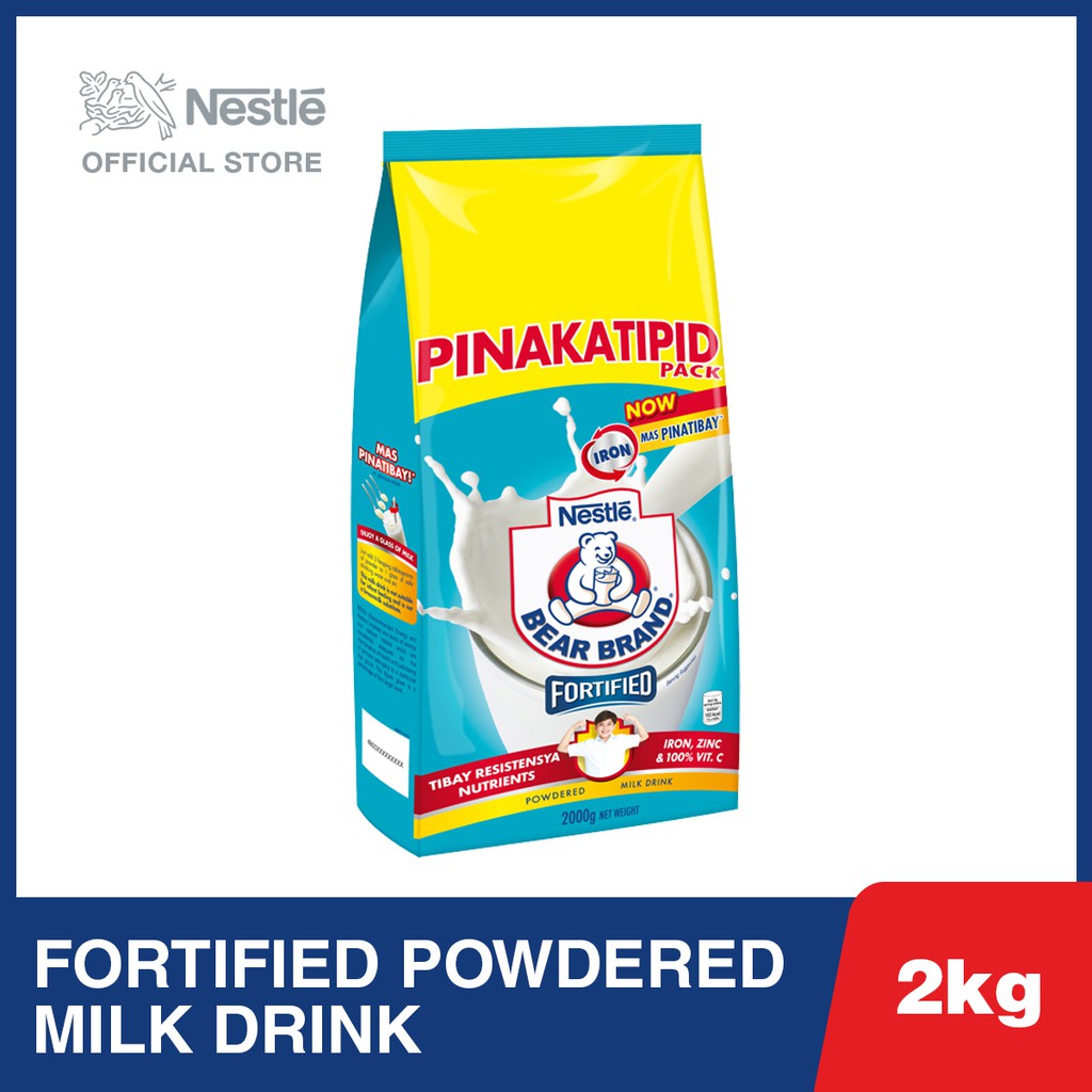 Bear Brand Fortified Powdered Milk Drink 2kg | Shopee ...