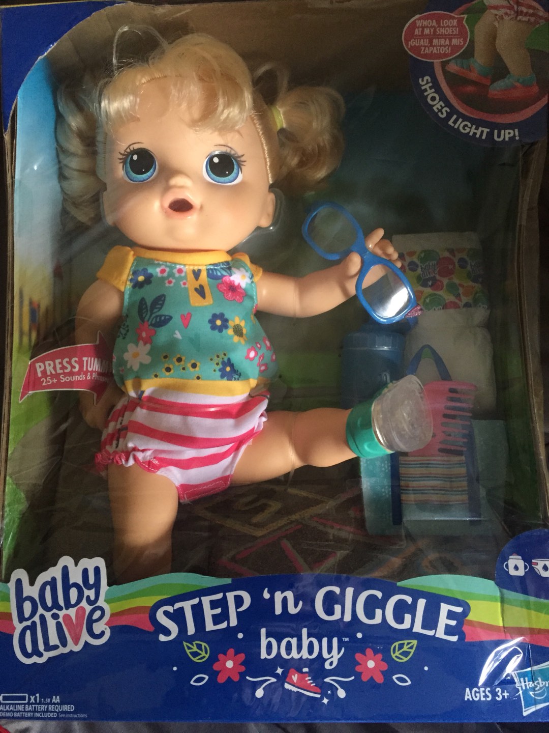 Baby Alive Step 'n Giggle Boy or Girl with sounds and lights Shopee