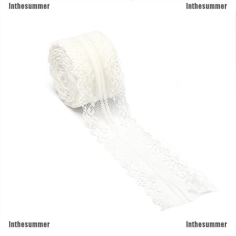 Beautiful embroidered lace ribbon unilateral net lace trim DIY decor 10 yard