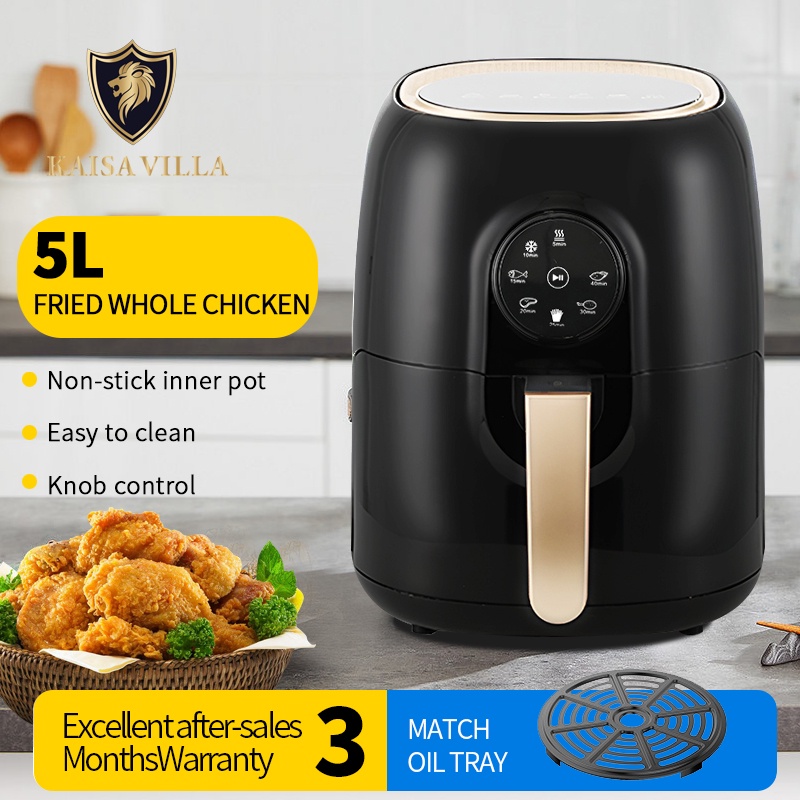 Kaisa Villa air fryer 5L oil free electric touch screen air fryer oven