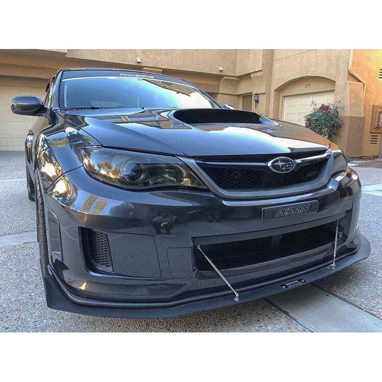 Car Front Diffuser Bumper Splitter Rod Adjustable Black