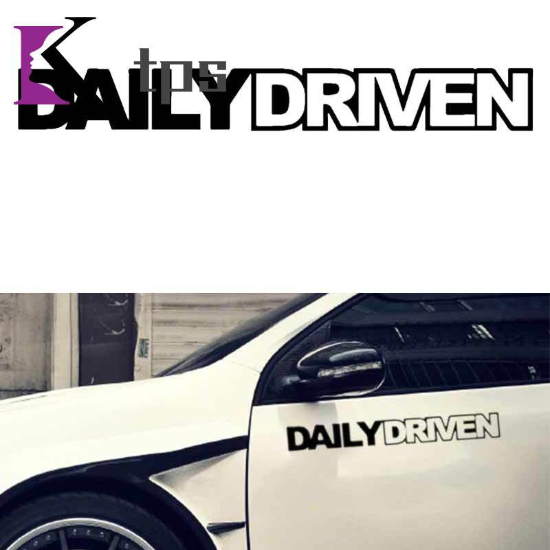 Daily driven sticker V2 JDM slammed stance Funny drift lowered car window decal 