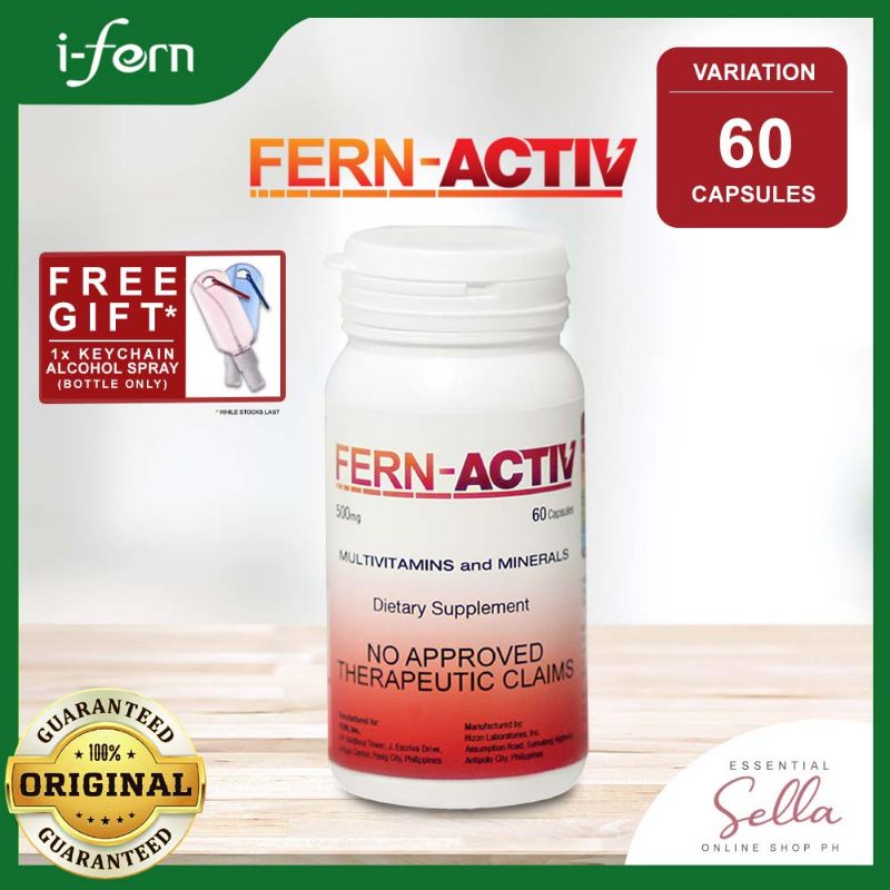 Fern Activ Multivitamins and Mineral (60 Capsules) | Shopee Philippines