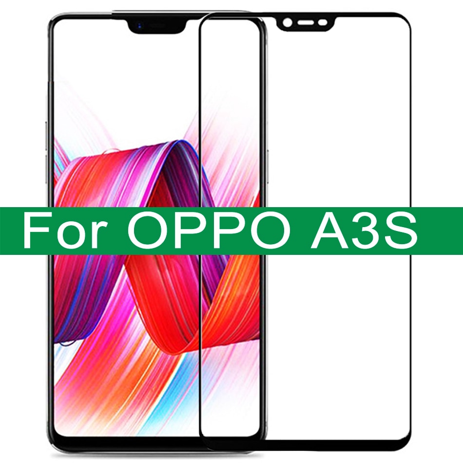 Tempered Glass Oppo A3s Protective Glass For Oppo A5s A7 Full Cover