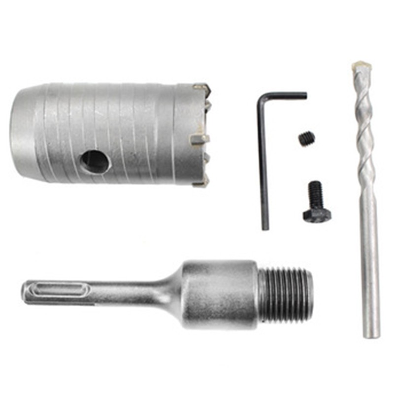 1 Set 68mm Concrete Hole Saw Electric Hollow Core Drill Bit Shank 110mm Cement Stone Wall Air Conditioner Alloy